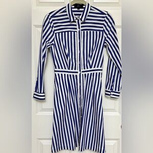 J.Crew Navy White stripped Cotton dress preppy old money